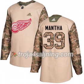 Detroit Red Wings tröja Anthony Mantha 39 Adidas 2017-2018 Camo Veterans Day Practice Authentic - NHL Tröjor Herr